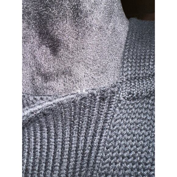 Lauren Ralph Lauren Cardigan Sweater Toggle Closure Hood Black M Timeless Preppy - Picture 11 of 13